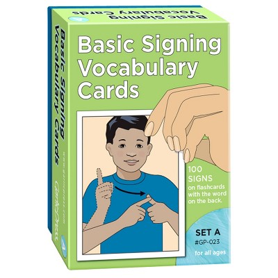 Remedia Publications Basic Signing Vocabulary Cards, Set A