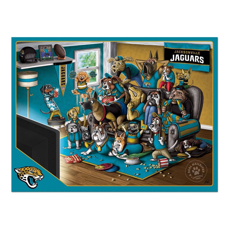 NFL Jacksonville Jaguars Purebred Fans &#39;A Real Nailbiter&#39; Puzzle - 500pc, 3 of 4