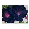 Trademark Fine Art - Georgia O'Keefe Black and Purple Petunias Matted Framed Art - 2 of 3