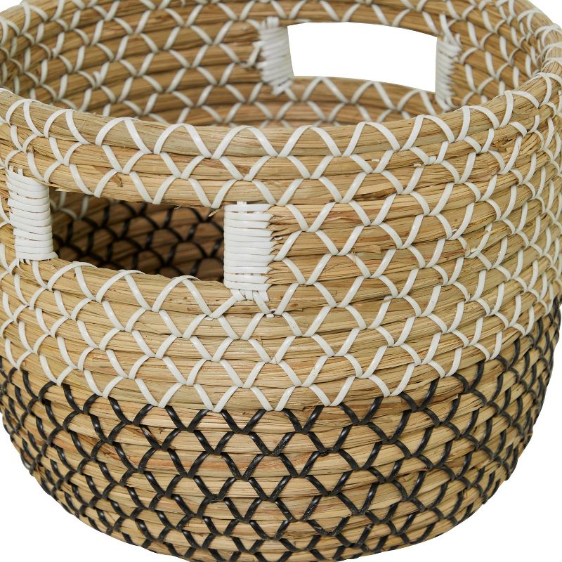 Set of 3 Seagrass Storage Baskets Khaki - Olivia &#38; May, 4 of 6