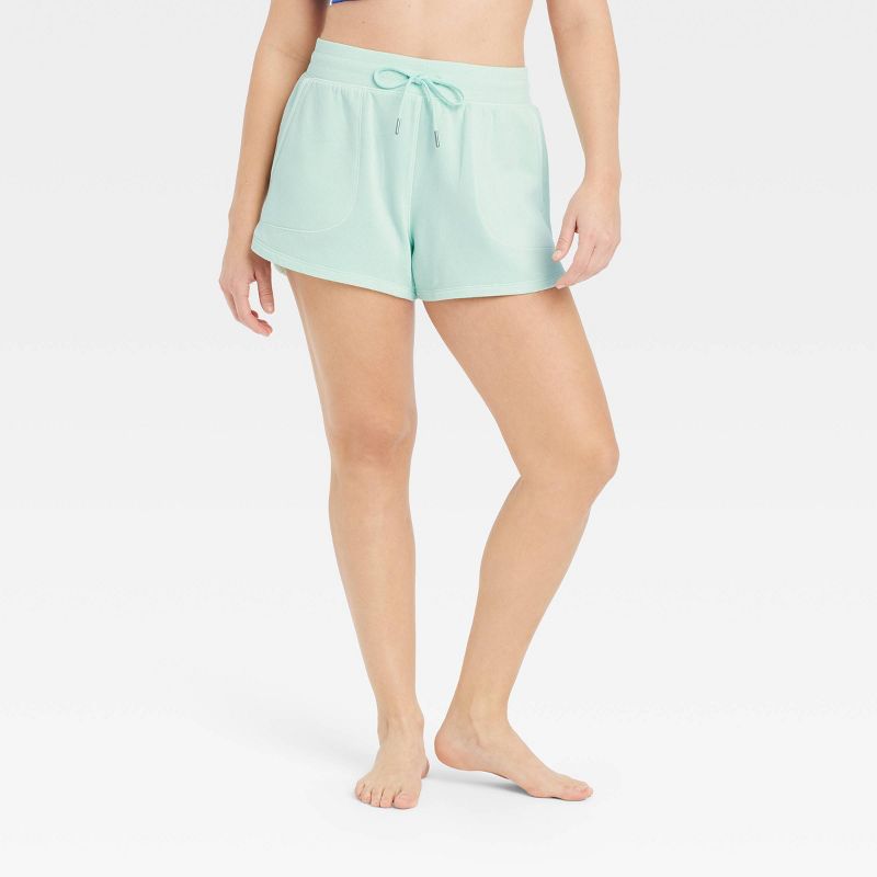 Women's Fleece High-Rise Shorts 3.5" - All In Motion™, 3 of 9