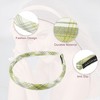 Unique Bargains Women's Anti Slip Fashion Artistic Plaid Headbands 0.67" Wide 2 Pcs - 3 of 4