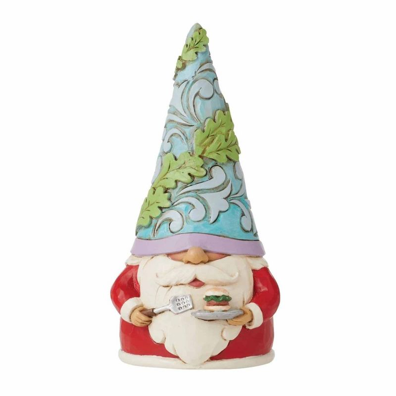 Jim Shore 5.0 Inch An Artist For All Seasons - Summer Gnome Chef Burger Figurines, 1 of 4