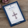 Anna-Kaci Purple Lavender Rhinestone Celtic Cross Necklace with Message Card & Envelope Jewelry Gift - 3 of 4