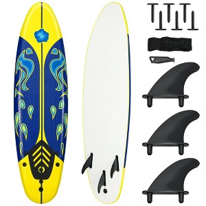 Costway 6' Surfboard Surf Foamie Boards Surfing Beach Ocean Body Boarding - 1 of 4