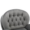 CAVINAS 360° Swivel Accent Chair with Ottoman,Modern Lazy Chair for Living Room,Upholstered Armchair with Metal Base,Living Room Furniture - 2 of 4