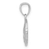Black Bow Jewelry 14k Yellow or White Gold Textured Sand Dollar Pendant, 12mm (7/16 In) - 2 of 4