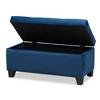 Michaela Velvet Fabric Upholstered Storage Ottoman - Baxton Studio - 2 of 4