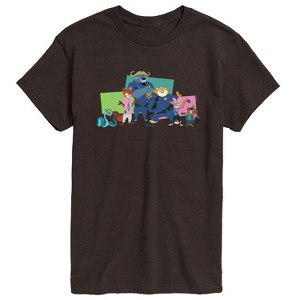 Men's - Zootopia - Nick, Judy, And Friends Short Sleeve Graphic T-Shirt - 1 of 4