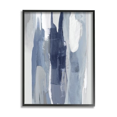 Stupell Industries Layers of Blue and White Abstract Movements