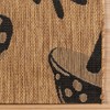 Gertmenian Paseo Rika Modern Whimsical Mushroom Brown Black Flatweave Indoor Outdoor Area Rug - 2 of 3