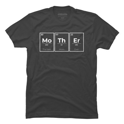 Men's Design By Humans Mother Periodic Table Of Elements By ...