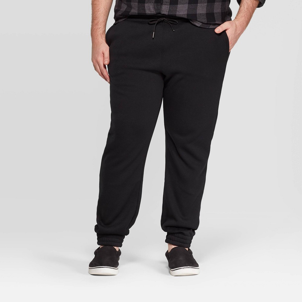 Men's Big & Tall Jogger Pants - Goodfellow & Co Black 4XB, Men's was $24.99 now $17.49 (30.0% off)