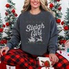 Simply Sage Market Ugly Sweater Sleigh Girl Garment Dyed Sweatshirt - 2 of 4