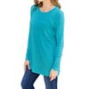 Women's Luxe Long Sleeve Top With Pockets - Basic Bae - 4 of 4