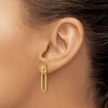 Chisel Stainless Steel Polished Yellow IP-plated Dangle Earrings - 4 of 4
