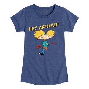 Girls' - Hey Arnold! - Cool Arnold Fitted Short Sleeve Graphic T-Shirt - 1 of 4