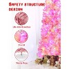 Slim Pre-lit Artificial Pencil Christmas Tree with LED Lights, Abundant Branch Tips, Easy Assembly and Sturdy Metal Stand - 2 of 4