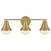 Lark Haddie 3 - Light Vanity in  Lacquered Brass - 3 of 4