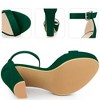 Perphy Women's Platform Ankle Strap Open Toe Buckle Chunky High Heels Sandals - 3 of 3