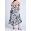 ELOQUII Women's Plus Size Printed Zebra Dress - 3 of 3