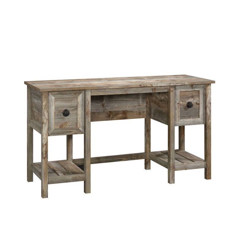 Granite Trace Desk Rustic Cedar - Sauder: Home Office Furniture, Wooden Writing Table, Storage Shelves, 1 of 8