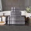 Cotton Medium Weight 6 Piece Bathroom Towel Set by Blue Nile Mills - 2 of 4