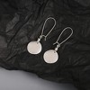 Burnt Gold & Silver Round Disc Dangle Earrings – Statement Boho Fashion Jewelry for Women - 4 of 4