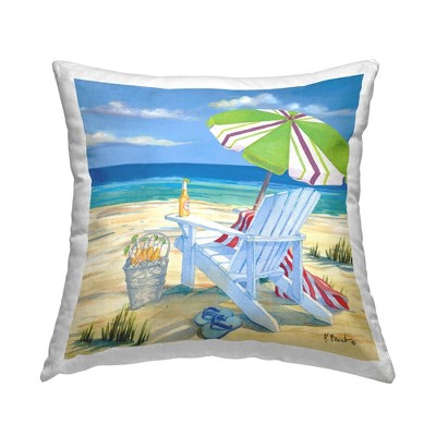 Stupell Industries Nautical Beach Scene Lounge Chair