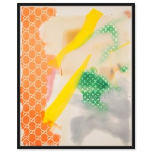 Art Remedy Orange and Green Shades Retro Summer Drinks Art Prints Framed - 1 of 4