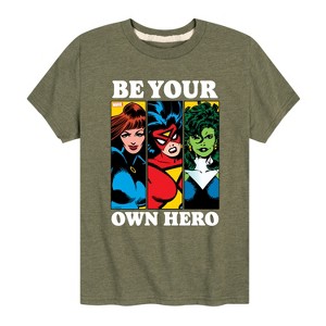 Boys' - Marvel - Be Your Own Hero Short Sleeve Graphic T-Shirt - 1 of 4