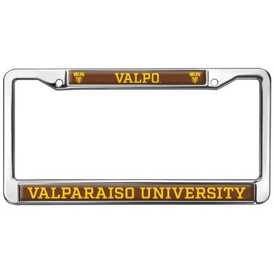 Valparaiso University Mascot Full Size Standard License Plate Metal Frame