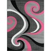 Luxe Weavers Contemporary Abstract Geometric Swirl Area Rug - 2 of 4