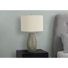 Monarch Specialties Lighting 24inchH Table Lamp Grey Resin Ivory / Cream Shade Contemporary - 2 of 4