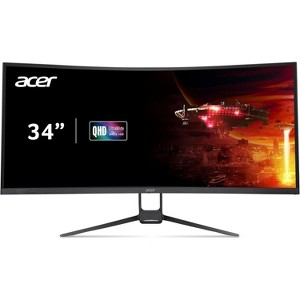 Acer Nitro 34" Widescreen Gaming LED Monitor - 3440x1440 - 100Hz - 300 Nit - EDA343CUR H - Manufacturer Refurbished - 1 of 4