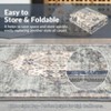 Area Rug Vintage Oriental Distressed Rug Non Slip Non Shedding Rug Foladable Accent Rugs Low Pile Carpet - 3 of 4