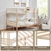Kumasinova Bunk Bed,Wood Bunk Bed Frame with High Guardrail,Ladder,Twin Size Bed Frame for Kids Teens,No Box Spring Needed - 4 of 4
