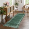 TackView Modern Bordered Runner Rug, Washable Irregular Area Rugs, Non-Slip  Carpet for Bedroom Dining Room Home Office - 4 of 4