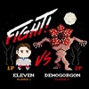 Juniors Stranger Things Fight Eleven vs Demogorgon Pixels T Shirt - 2 of 4