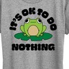 Women's - Instant Message - Do Nothing Frog Short Sleeve Graphic T-Shirt - 2 of 4