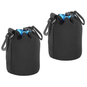 Unique Bargains Neoprene Waterproof Shockproof Wear-resistant Lens Bag 2 Pcs - 1 of 3