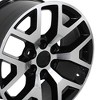 OE Wheels LLC CV92-22090-6550-31MB Black Machined Wheel Painted (22 x 9. inches /6 x 139 mm, 31 mm Offset) - 2 of 4