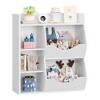 Kids Bookshelf, Storage Organizer, 3-Tier Toddler Bookcase, 5 Cube Double Side Storage Display Cabinet for Kids Room, Bedroom, Kindergarten - 3 of 4