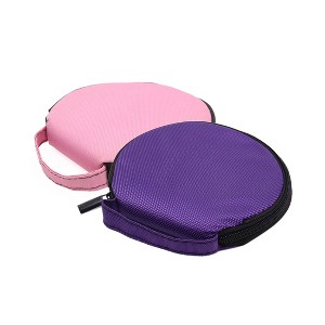 Unique Bargains Oxford Fabric Zipper Closure 20 Capacity CD DVD