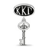 Black Bow Jewelry Sterling Silver Kappa Kappa Gamma Greek Life Bracelet Bead Charm - 2 of 3