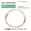 Unique Bargains Soft Pure Copper Jewelry Making Gardening Wire 1 Roll - 3 of 4