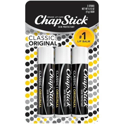Chapstick Classic Lip Balm - Original - 3ct/0.45oz : Target Chapstick Classic Lip Balm - Original - 3ct/0.45oz : Target