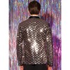 Lars Amadeus Men's Argyle Pattern Peak Lapel Prom Shiny Squins Blazers - 3 of 4