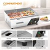 ROVSUN Electric Countertop Flat Top Griddle, Electric Griddle, Teppanyaki Grill Stainless Steel with Adjustable Temperature Control 122°F-572°F - 2 of 4
