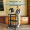 ECR4Kids AV Media Cart, Black - 3 of 4